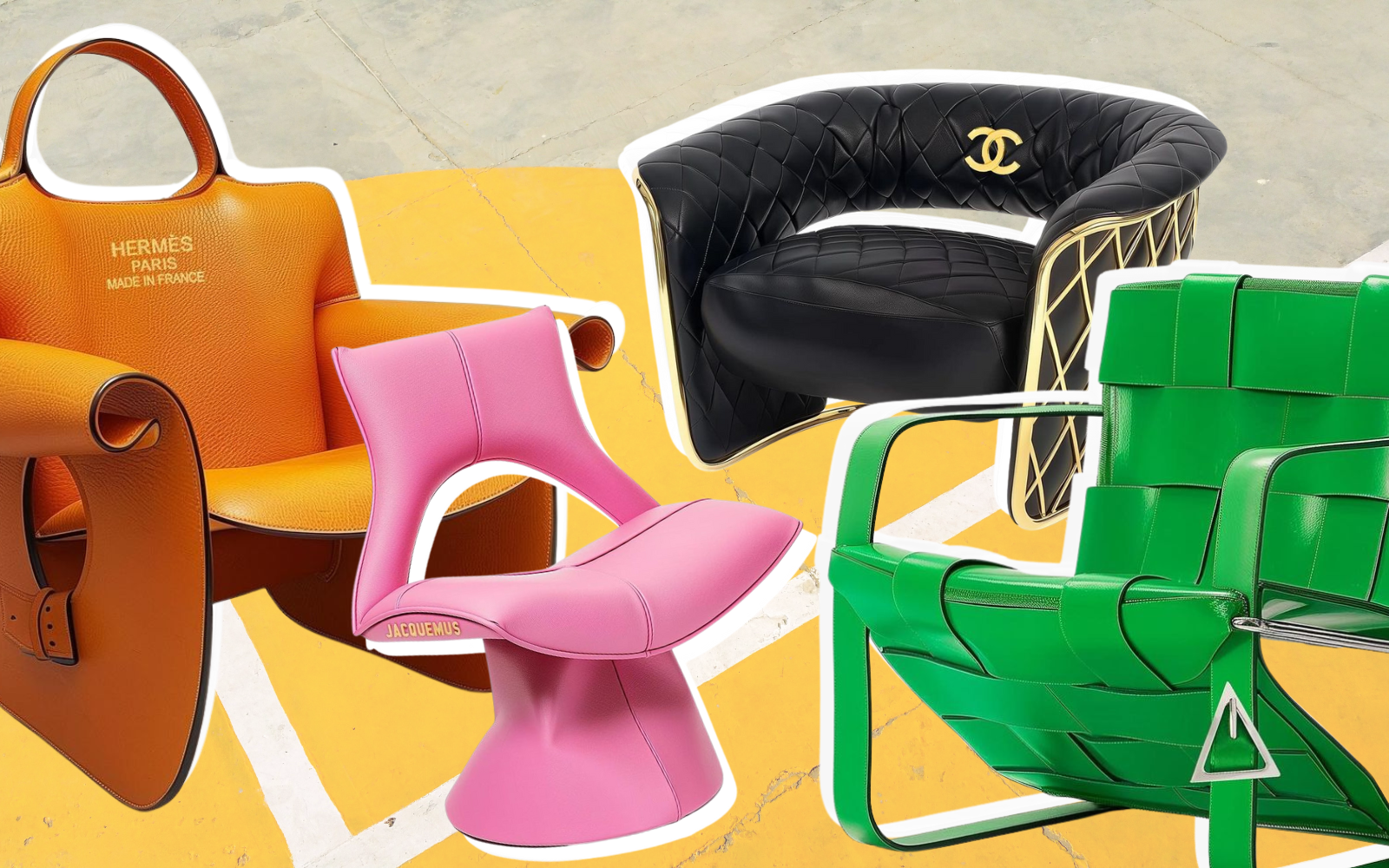 Osupljivi futuristični fotelji, katerih navdih so najbolj znane torbice